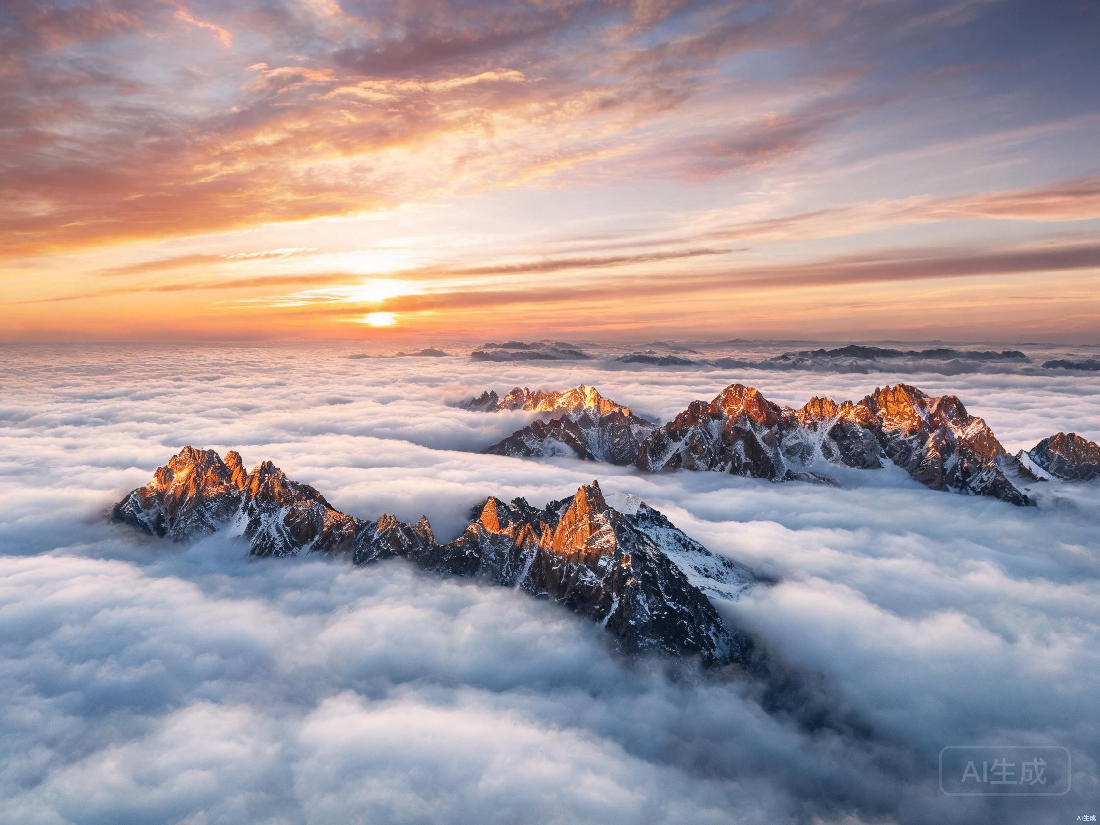 云海之上的黄山